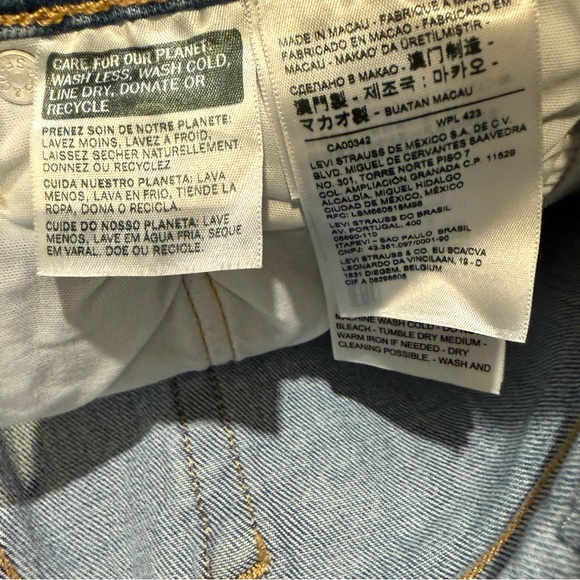 Levi’s Premium 501 Light Wash Straight Leg Jeans • Vintage Inspired • W30 L30 - Picture 14 of 16